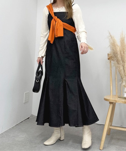 セール】デニムマーメイドキャミワンピース【ZOZOTOWN限定アイテム