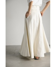 ハイウエストフレアデニムスカート