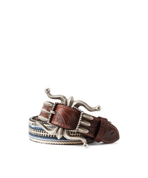 RRL（ダブル アール エル）の「ハンドウーブン ジャカード & レザー
