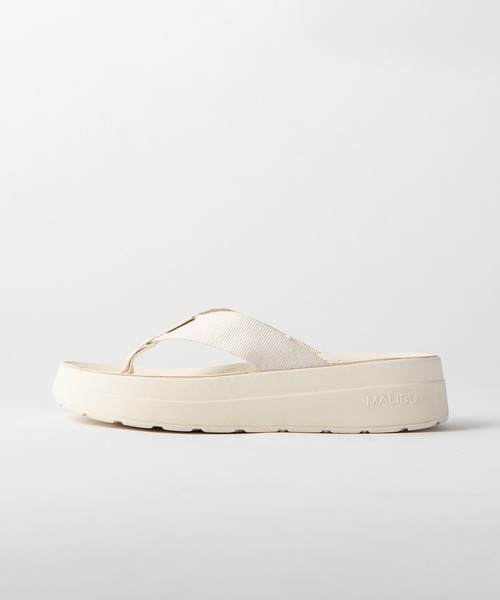 MALIBU SANDALS(マリブサンダルズ)の「MALIBU SANDALS / "SURFRIDER PLATFORM" サンダル(サンダル・レディース・ブラック/ホワイト・5/6/7/8/9/10/11/4/6.5)」の6枚目の写真