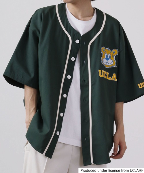 UCLA(ユーシーエルエー)の「UCLA ベースボールシャツ(シャツ/ブラウス・メンズ・ホワイト/グリーン/ネイビー/マスタード・L/M)」の18枚目の写真