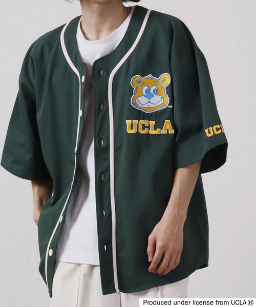 UCLA(ユーシーエルエー)の「UCLA ベースボールシャツ(シャツ/ブラウス・メンズ・ホワイト/グリーン/ネイビー/マスタード・L/M)」の17枚目の写真