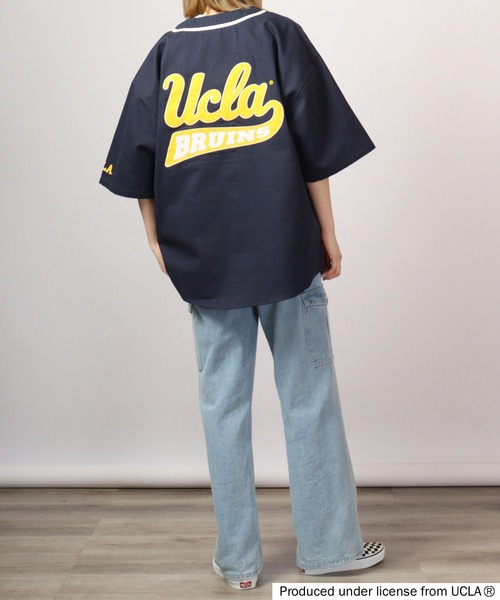 UCLA(ユーシーエルエー)の「UCLA ベースボールシャツ(シャツ/ブラウス・メンズ・ホワイト/グリーン/ネイビー/マスタード・L/M)」の5枚目の写真