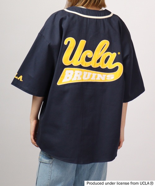 UCLA(ユーシーエルエー)の「UCLA ベースボールシャツ(シャツ/ブラウス・メンズ・ホワイト/グリーン/ネイビー/マスタード・L/M)」の6枚目の写真