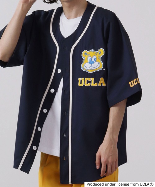 UCLA(ユーシーエルエー)の「UCLA ベースボールシャツ(シャツ/ブラウス・メンズ・ホワイト/グリーン/ネイビー/マスタード・L/M)」の22枚目の写真