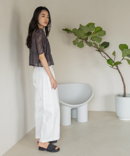 &エルシーのパンツ eL（エル）の「【eL】Manish Wide Pants/196481（その他パンツ