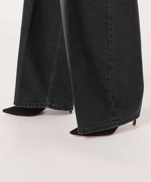 ボトムスその他 HAIKURE Wide Belle black denim bermuda HAIKURE - 