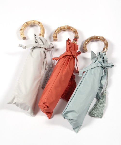 LEPSIM（レプシィム）の「晴雨兼用/折り畳み傘[無地]　178056（折りたたみ傘・レディース・ライトグレー/ライトグリーン/オレンジ・ONE SIZE）」の4枚目の写真