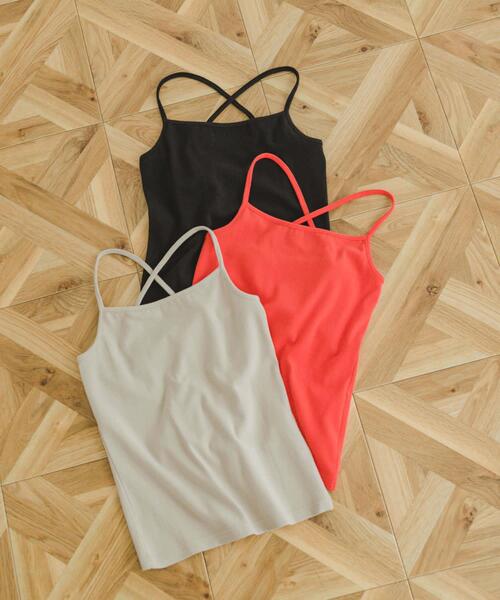 ITEMS URBANRESEARCH（アイテムズ アーバンリサーチ）の「リップルバッククロスキャミソール（キャミソール・レディース・ブラック/グレー系その他/レッド/ホワイト/ブルー系その他・FREE）」の11枚目の写真