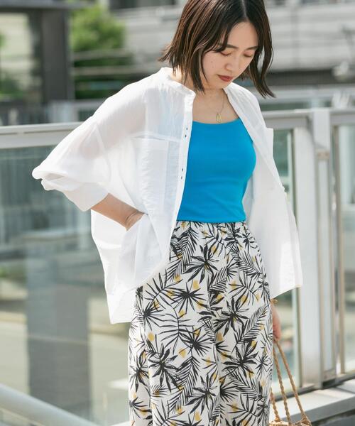 ITEMS URBANRESEARCH（アイテムズ アーバンリサーチ）の「リップルバッククロスキャミソール（キャミソール・レディース・ブラック/グレー系その他/レッド/ホワイト/ブルー系その他・FREE）」の9枚目の写真