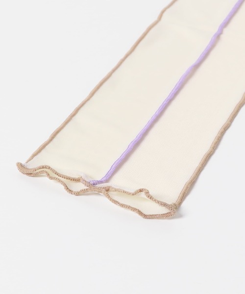 SMELLY（スメリー）の「シアーメローアームカバー（アームカバー・レディース・ブルー/ホワイト/ミント・-）」の6枚目の写真