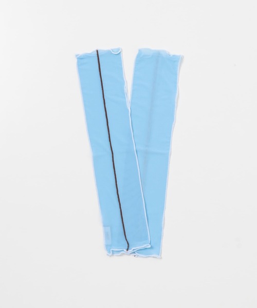 SMELLY（スメリー）の「シアーメローアームカバー（アームカバー・レディース・ブルー/ホワイト/ミント・-）」の7枚目の写真