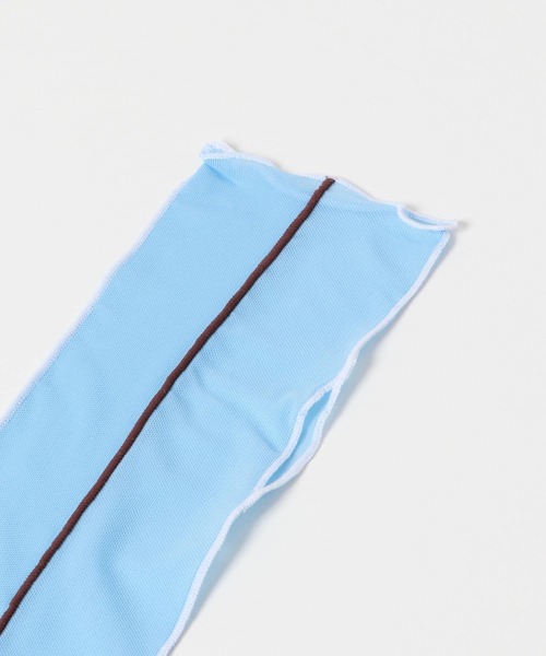 SMELLY（スメリー）の「シアーメローアームカバー（アームカバー・レディース・ブルー/ホワイト/ミント・-）」の5枚目の写真