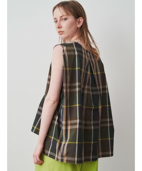 【セール】Vネックタックブラウス【セットアップ可能】（シャツ/ブラウス）｜ELENDEEK（エレンディーク）