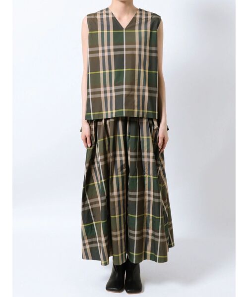 【セール】Vネックタックブラウス【セットアップ可能】（シャツ/ブラウス）｜ELENDEEK（エレンディーク）