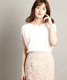 COUP DE CHANCE | 【すっきり着れる/洗える/日本製】ドレープスリーブジャージプルオーバー(Tシャツ/カットソー)