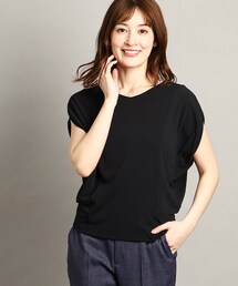 COUP DE CHANCE（クードシャンス）の「◆【洗える/日本製】ドレープスリーブジャージプルオーバー（Tシャツ/カットソー・レディース）」