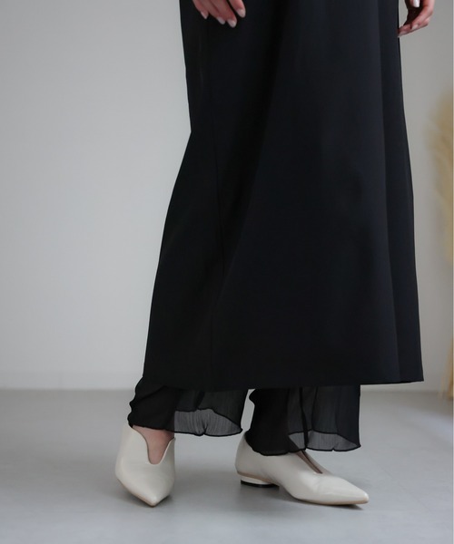 sakishimatokyo（サキシマトーキョー）の「シアーパンツ（その他パンツ・レディース・ブラック/ライトグレー/ネイビー/ライトパープル・FREE）」の5枚目の写真