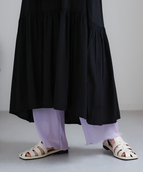 sakishimatokyo（サキシマトーキョー）の「シアーパンツ（その他パンツ・レディース・ブラック/ライトグレー/ネイビー/ライトパープル・FREE）」の16枚目の写真