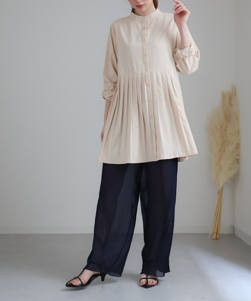 sakishimatokyo（サキシマトーキョー）の「シアーパンツ（その他パンツ・レディース・ブラック/ライトグレー/ネイビー/ライトパープル・FREE）」の17枚目の写真