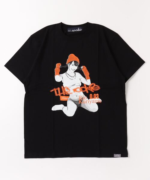 Nookie(Nookie)の「【THE nookie LOVE Rio Kuriyama】PORTRAIT TEE(Tシャツ/カットソー・メンズ・ブラック・LARGE)」の1枚目の写真