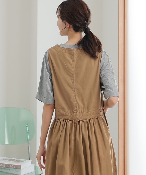 ElegChic（エレグシック）の「ゆったりロールアップカットソー（Tシャツ/カットソー・レディース・オフホワイト/杢グレー/ブラック/カーキ・M/XL/4L）」の19枚目の写真