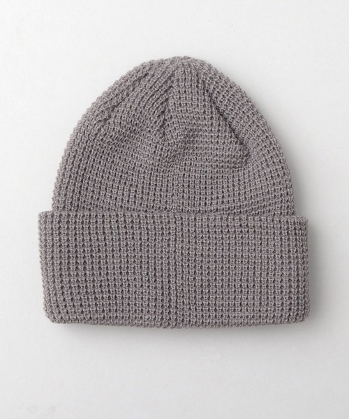 Basiquenti（ベーシックエンティ）の「アクリル ワッフル ニットワッチ（ニットキャップ/ビーニー・メンズ・イエロー/オレンジ/ベージュ/グリーン/ブラック/オフホワイト/グレー・FREE）」の14枚目の写真