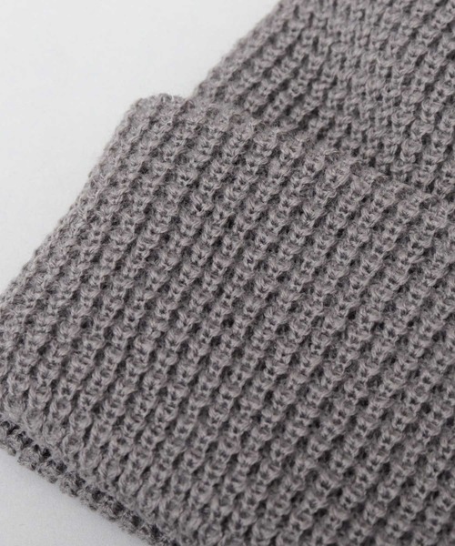 Basiquenti（ベーシックエンティ）の「アクリル ワッフル ニットワッチ（ニットキャップ/ビーニー・メンズ・イエロー/オレンジ/ベージュ/グリーン/ブラック/オフホワイト/グレー・FREE）」の21枚目の写真