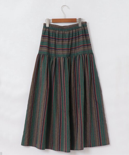 DOUBLE NAME（ダブルネーム）の「マルチ切り替えギャザースカート（スカート・レディース・グリーン/オレンジ・FREE）」の4枚目の写真