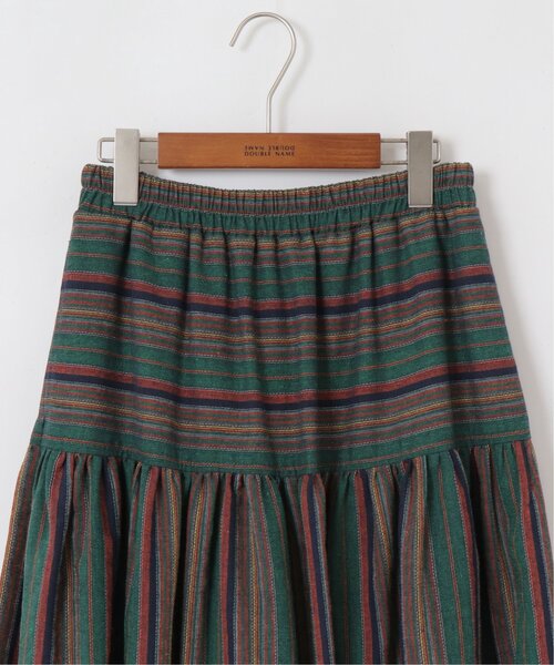 DOUBLE NAME（ダブルネーム）の「マルチ切り替えギャザースカート（スカート・レディース・グリーン/オレンジ・FREE）」の5枚目の写真