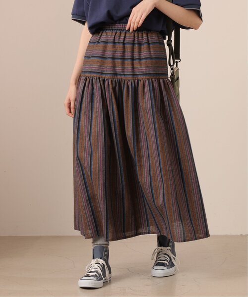 DOUBLE NAME（ダブルネーム）の「マルチ切り替えギャザースカート（スカート・レディース・グリーン/オレンジ・FREE）」の9枚目の写真