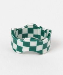 ギンガムチェックリング