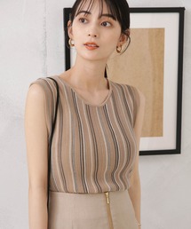 NANO universe | LB.04/マルチストライプタンクトップニット(タンクトップ)