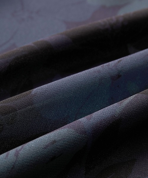 JUNRED（ジュンレッド）の「シアーフラワープリントドルマンシャツ（シャツ/ブラウス・メンズ・チャコールグレー/ネイビー/パープル・L/M/S）」の10枚目の写真