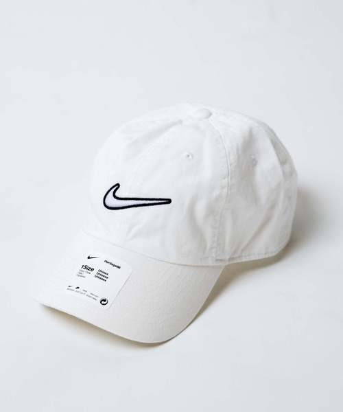 NIKE（ナイキ）の「WEGO/【WEB限定】NIKE H86 エッセンシャル　スウォッシュ　キャップ（キャップ・メンズ・ホワイト/ブラック・FREE）」の3枚目の写真