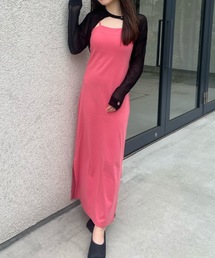 カップ付きキャミワンピース