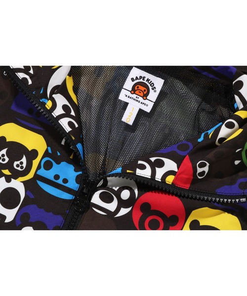 A BATHING APE(アベイシングエイプ)の「MILO SAFARI BLOCK HOODIE JACKET K(マウンテンパーカー・キッズ・マルチ・140/100/110/90/130/120)」の5枚目の写真