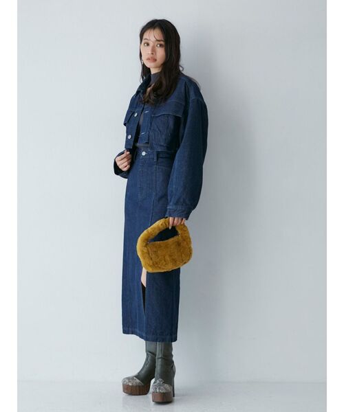 MURUA（ムルーア）の「フェイクファーミニバッグ（ハンドバッグ・レディース・マスタード/カーキ・FREE）」の19枚目の写真