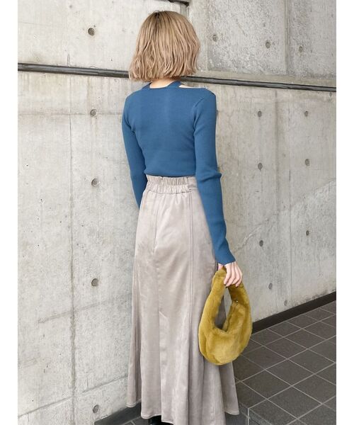 MURUA（ムルーア）の「フェイクファーミニバッグ（ハンドバッグ・レディース・マスタード/カーキ・FREE）」の12枚目の写真