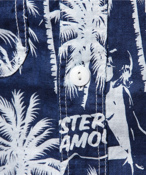 HYSTERIC GLAMOUR(ヒステリックグラマー)の「EXOTIC ATMOSPHERE総柄 半袖ワークSH(シャツ/ブラウス・メンズ・ブルー系その他・LARGE/SMALL/MEDIUM)」の11枚目の写真