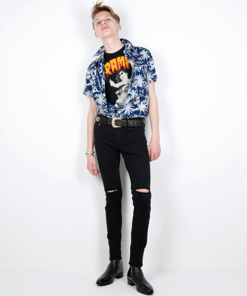 HYSTERIC GLAMOUR(ヒステリックグラマー)の「EXOTIC ATMOSPHERE総柄 半袖ワークSH(シャツ/ブラウス・メンズ・ブルー系その他・LARGE/SMALL/MEDIUM)」の8枚目の写真