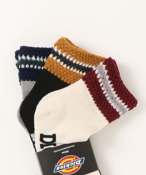 Dickies（ディッキーズ）の「【Dickies】DK C3P パイナップル 底パイル/クォーター丈ソックス/3足セット/メンズ（ソックス/靴下・メンズ・マルチ・25cm～27cm）」の2枚目の写真