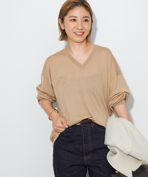 プラージュ　美品♡Fine Gauge Vニット　トップス　カットソー プラージュ 美品♡Fine Gauge Vニット トップス カットソー