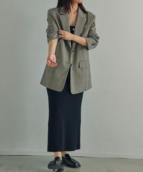 BABYLONE（バビロン）の「RIOチェックボクシージャケット（テーラード