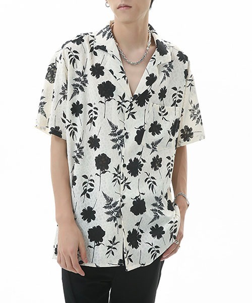 FACCIES 23ss Embroidered Wt Sh オープンカラー FACCIES 23ss Embroidered Wt Sh オープンカラー - メルカリ