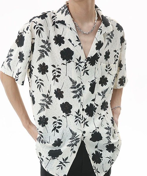 セール】花柄オープンカラーシャツWO23S4TP03【WB ORIGINALS