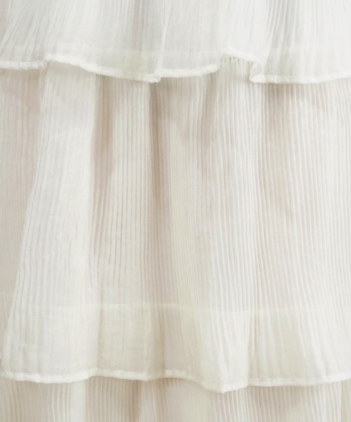 tiptop（ティップトップ）の「【選べる2タイプ】3段プリーツティアードスカート（スカート・レディース・ブラック/ダークグレー/オフホワイト/ホワイト系その他/ブラック系その他・FREE）」の22枚目の写真