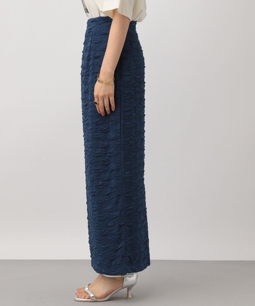 A part by（アパートバイ）の「【WEB限定Sサイズあり】カットジャガードナロースカート（スカート・レディース・ブルー系その他5/ブラック/オフホワイト・SMALL/FREE）」の13枚目の写真