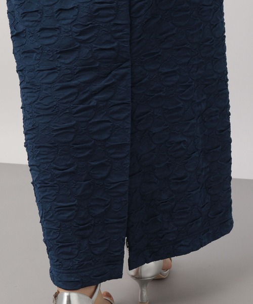 A part by（アパートバイ）の「【WEB限定Sサイズあり】カットジャガードナロースカート（スカート・レディース・ブルー系その他5/ブラック/オフホワイト・SMALL/FREE）」の7枚目の写真