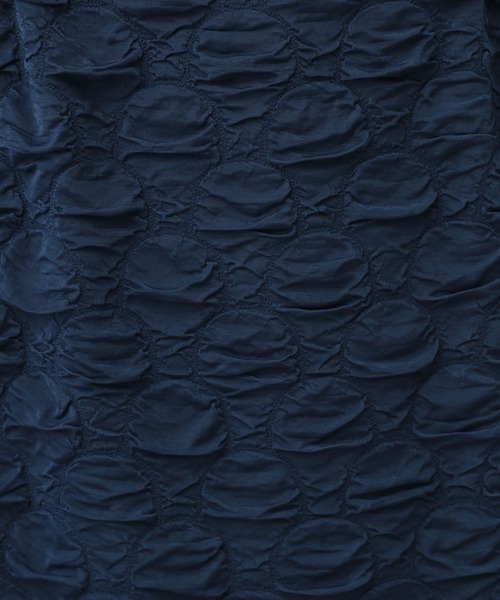 A part by（アパートバイ）の「【WEB限定Sサイズあり】カットジャガードナロースカート（スカート・レディース・ブルー系その他5/ブラック/オフホワイト・SMALL/FREE）」の19枚目の写真